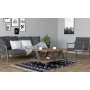 HANAH HOME Sto za dnevnu sobu Tabla Anthracite Walnut - slika 1