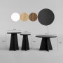 HANAH HOME Set stolova Mushroom 3 Black - slika 4