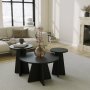 HANAH HOME Set stolova Mushroom 3 Black - slika 1