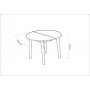 HANAH HOME Trpezarijski sto Vina 139 Walnut - slika 5