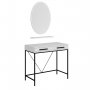 HANAH HOME Sto za šminkanje Sane Mirror White - slika 5