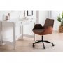 HANAH HOME Kancelarijska stolica Dora Brown Tan - slika 2