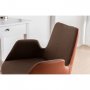 HANAH HOME Kancelarijska stolica Dora Brown Tan - slika 5