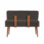 HANAH HOME Trpezarijska klupa Vina 1053 1 AnthraciteWalnut - slika 2