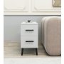 HANAH HOME Pomoćni stočić Island White - slika 3
