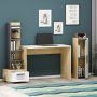 HANAH HOME Radni sto Dawn Sapphire Oak White Anthracite - slika 2