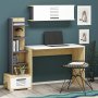 HANAH HOME Radni sto Dawn Sapphire Oak White Anthracite - slika 3