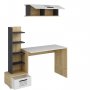 HANAH HOME Radni sto Dawn Sapphire Oak White Anthracite - slika 5
