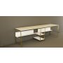 HANAH HOME Radni sto L400 White Gold - slika 4