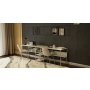 HANAH HOME Radni sto L400 White Gold - slika 1