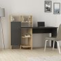 HANAH HOME Radni sto Bugra Anthracite - slika 1