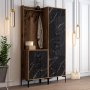 HANAH HOME Cipelarnik sa čivilukom Berlin BA Walnut Black Marble - slika 2