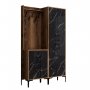 HANAH HOME Cipelarnik sa čivilukom Berlin BA Walnut Black Marble - slika 5