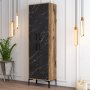 HANAH HOME Cipelarnik Berlin A Walnut Black Marble - slika 1
