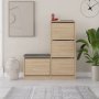 HANAH HOME Cipelarnik Dude Oak - slika 3