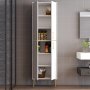 HANAH HOME Kupatilski ormarić Berlin A White Gold - slika 3