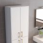 HANAH HOME Kupatilski ormarić Berlin A White Gold - slika 4