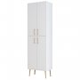 HANAH HOME Kupatilski ormarić Berlin A White Gold - slika 5