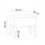 Atelier del Sofa Tabure Zeni Claret Red - slika 2