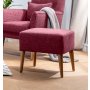 Atelier del Sofa Tabure Zeni Claret Red - slika 1