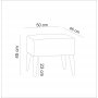 Atelier del Sofa Tabure Zeni Puf Grey - slika 3