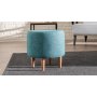 Atelier del Sofa Tabure Liza Turquoise - slika 1