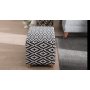 Atelier del Sofa Tabure Lotus Black White - slika 2
