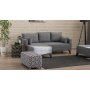 Atelier del Sofa Tabure Lotus Black White - slika 3