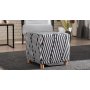 Atelier del Sofa Tabure Daisy White Black - slika 2