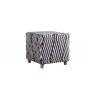 Atelier del Sofa Tabure Daisy White Black - slika 5