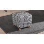 Atelier del Sofa Tabure Daisy White Black - slika 1