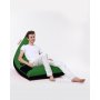 Atelier del Sofa Lazy bag Pyramid Large Double Color Bed Pouf Green - slika 3
