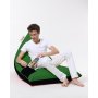 Atelier del Sofa Lazy bag Pyramid Large Double Color Bed Pouf Green - slika 4