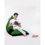 Atelier del Sofa Lazy bag Pyramid Large Double Color Bed Pouf Green - slika 1