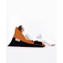 Atelier del Sofa Lazy bag Pyramid Large Double Color Bed Pouf Orange - slika 5