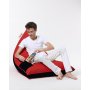 Atelier del Sofa Lazy bag Pyramid Large Double Color Bed Pouf Red - slika 4