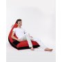 Atelier del Sofa Lazy bag Pyramid Large Double Color Bed Pouf Red - slika 1