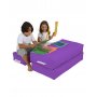 Atelier del Sofa Lazy bag Kids Double Seat Pouf Purple - slika 2