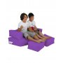 Atelier del Sofa Lazy bag Kids Double Seat Pouf Purple - slika 3
