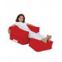 Atelier del Sofa Lazy bag Kids Single Seat Pouffe Red - slika 3