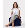 Atelier del Sofa Tabure Square Pouf Dark Blue - slika 4