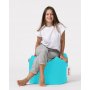 Atelier del Sofa Tabure Square Pouf Turquoise - slika 4