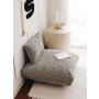 Atelier del Sofa Podni jastuk Dokuma Zikzak Grey - slika 2