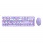 AULA AC306 Purple combo, bežični tastatura i miš - slika 1