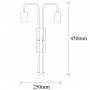 OPVIQ Zidna lampa Mum 3511 - slika 3
