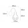 OPVIQ Zidna lampa Kapadokya N 1160 - slika 4