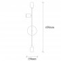 OPVIQ Zidna lampa Bedside 3162 - slika 3