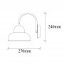 OPVIQ Zidna lampa Berceste 180BLACK A - slika 3