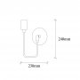 OPVIQ Zidna lampa Dolma 3071 - slika 3