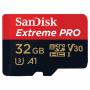 SANDISK Extreme Pro® microSDHC 32GB UHS-I U3 + adapter - SDSQXCG-032G-GN6MA - slika 1